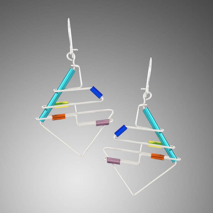 Barb-Wire Original Earrings 12 for wholesale by Barbie Levy Jewelry Design