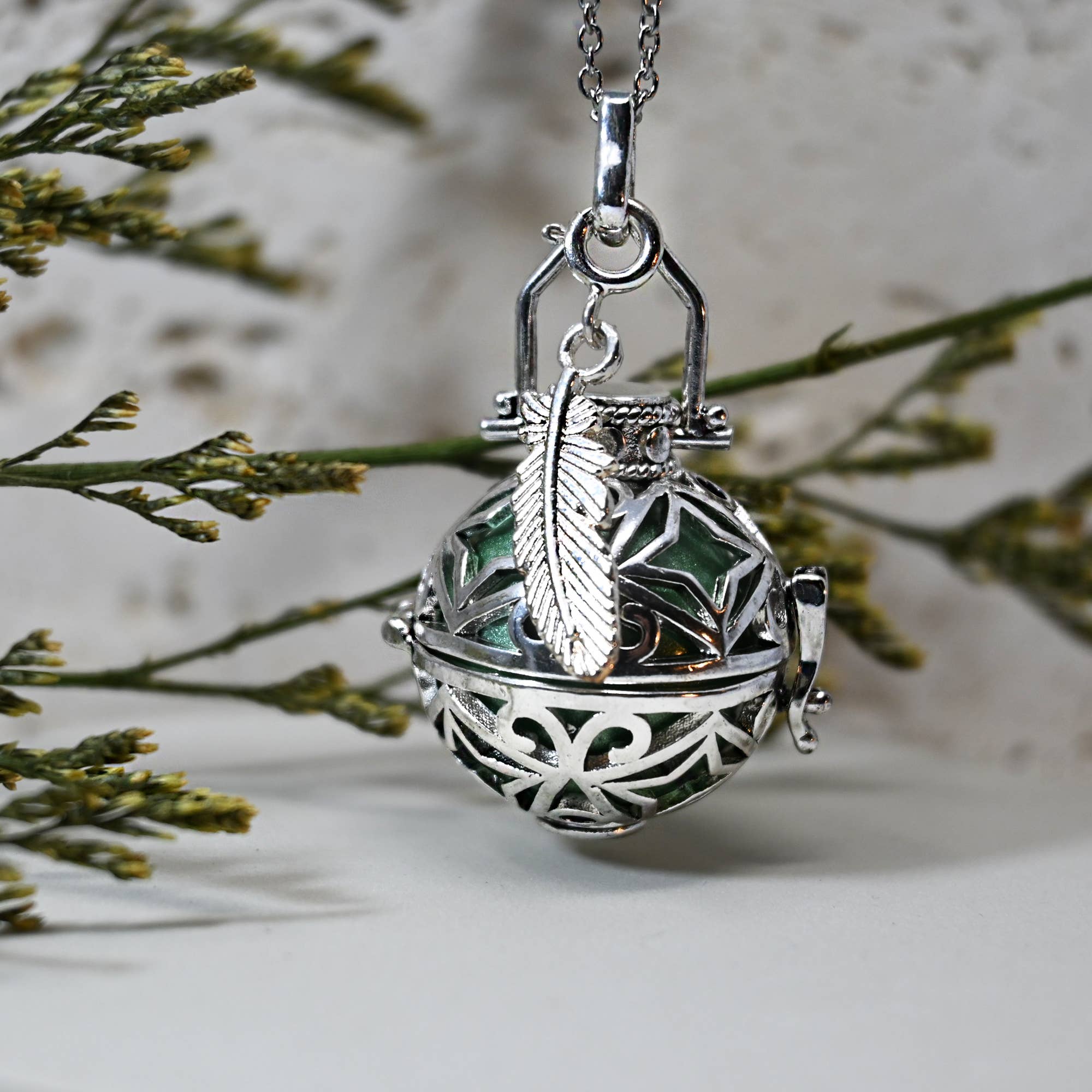 Irréversible - Wholesale Pendant/Charm Necklace - BOLA DE GROSSESSE CAGE ARGENT - LIDIA1