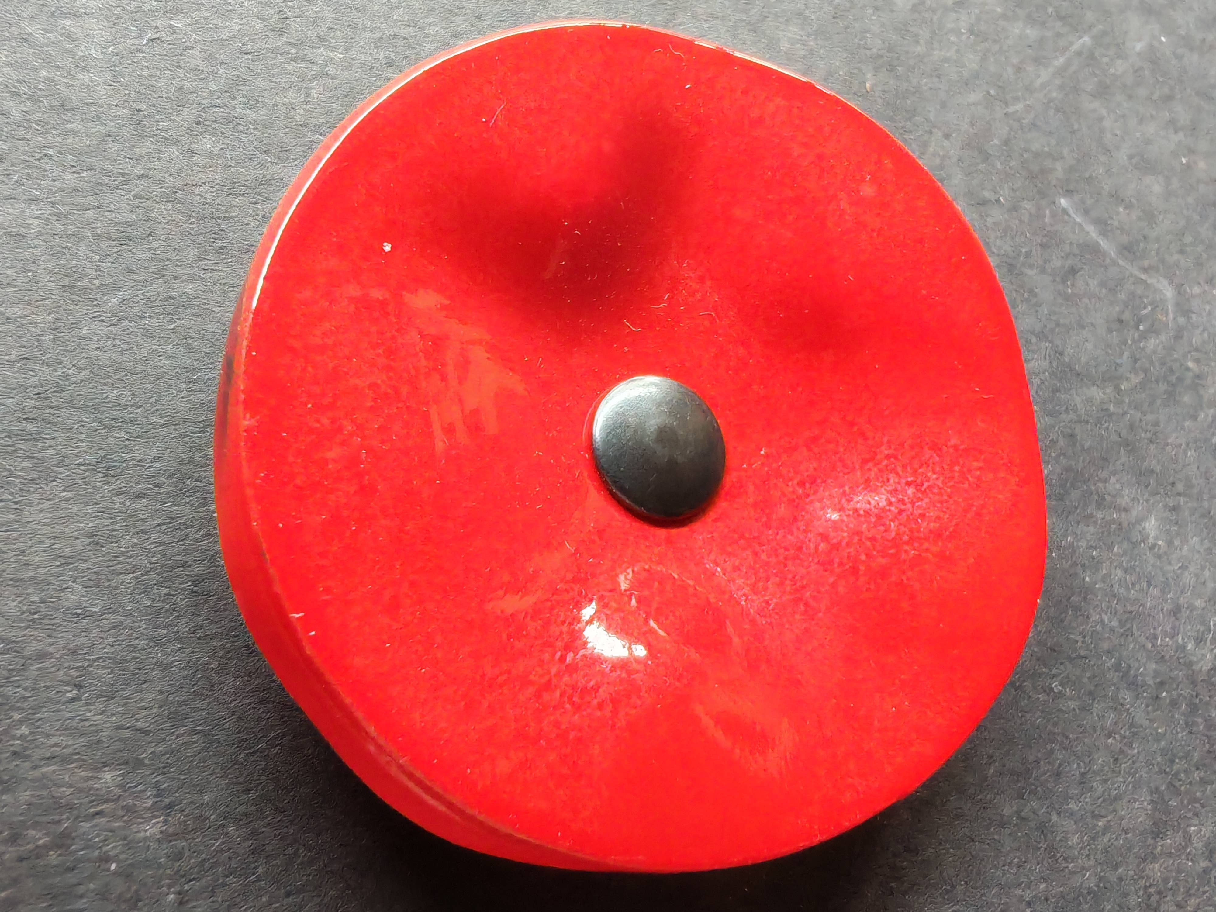 CARNEOL GLASS - Wholesale Garden/Lawn Stake - Small Glass Flower For Outside In Red42