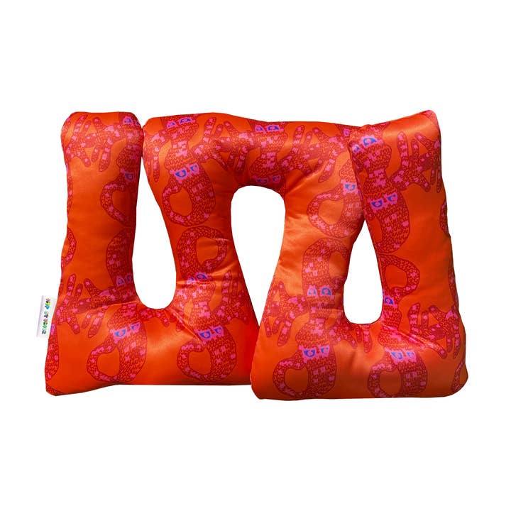 The Rabbipoochie Swiggle - Printed Throw Cushion for wholesale by Imp Studioz