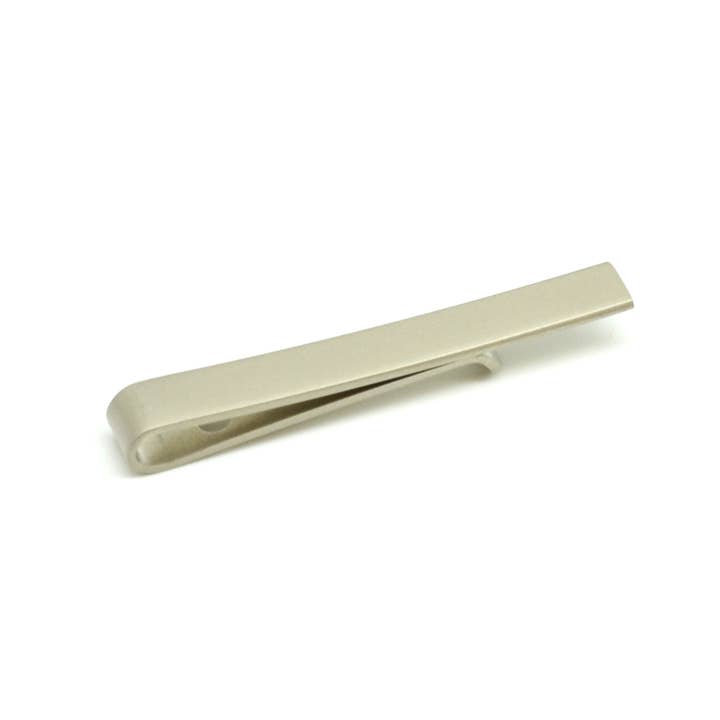 Curated Basics - Wholesale Tie Clip - Men's - Plain Steel Tie Clip