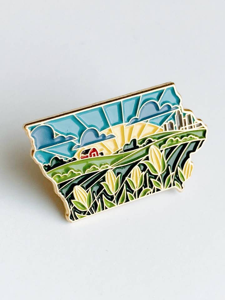 Pin de Esmalte de Iowa por atacado de Summer Stokes