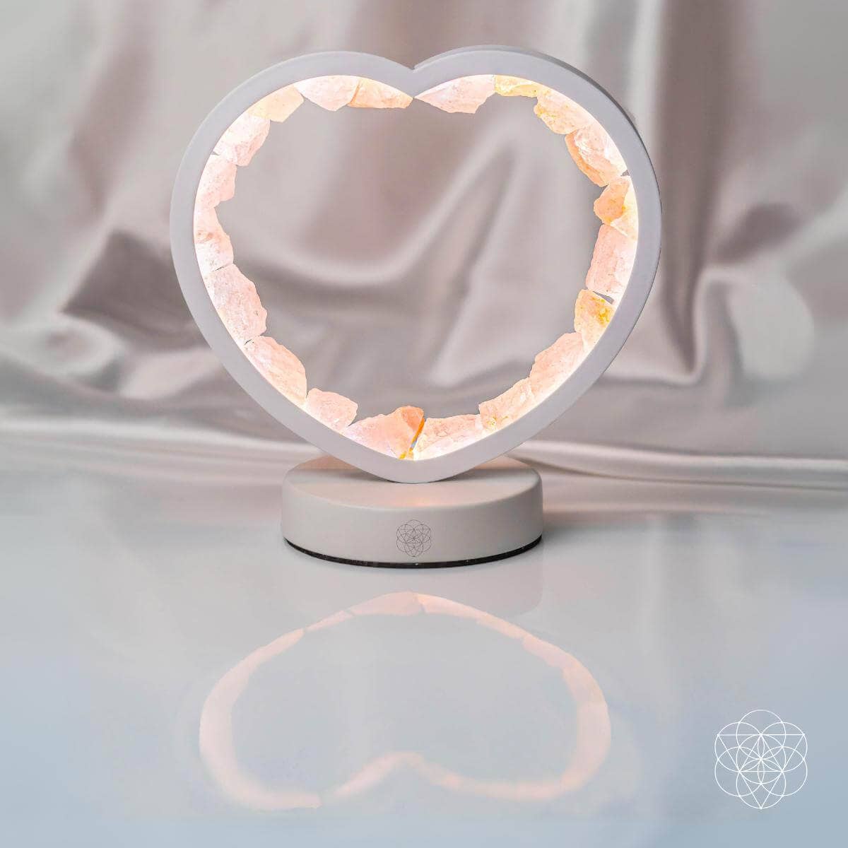Conscious Items – wholesale Accent/desk lamp – Love Magnet - Rose Quartz Heart Lamp6