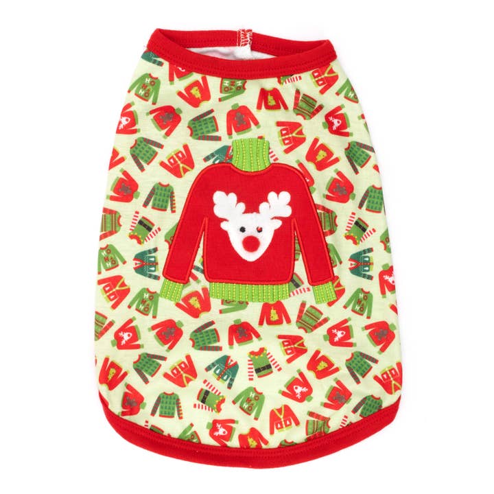 Ugly Christmas Sweater Tee for wholesale by The Worthy Dog