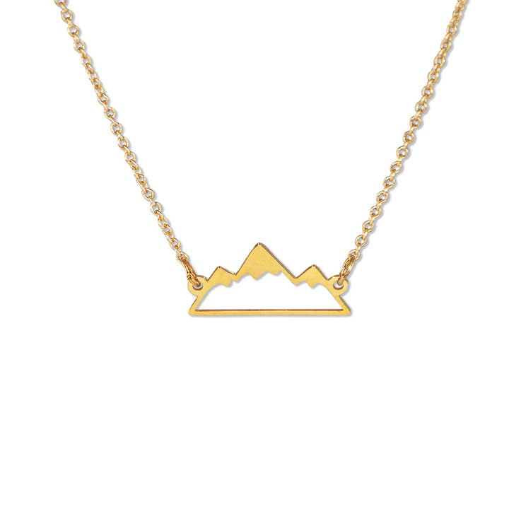 Faith to Move Mountains Gold Finish Necklace for wholesale by Lifebeats Gifts