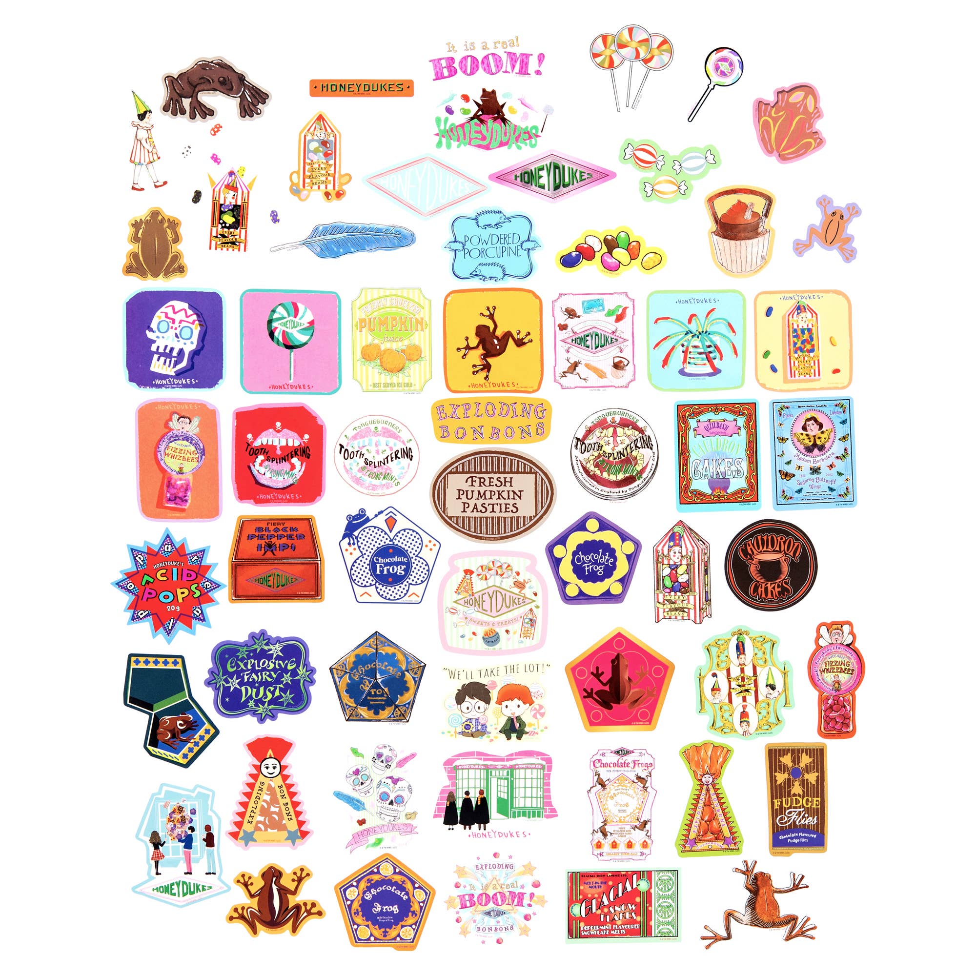 Conquest Journals - Wholesale Sticker - Harry Potter Honeydukes Decals (60-Pack)3