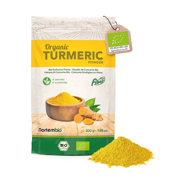 NORTEM BIOTECHNOLOGY GROUP – wholesale Torkad krydda – Ekologiskt gurkmeja pulver 200 G. 100% naturligt ursprung0