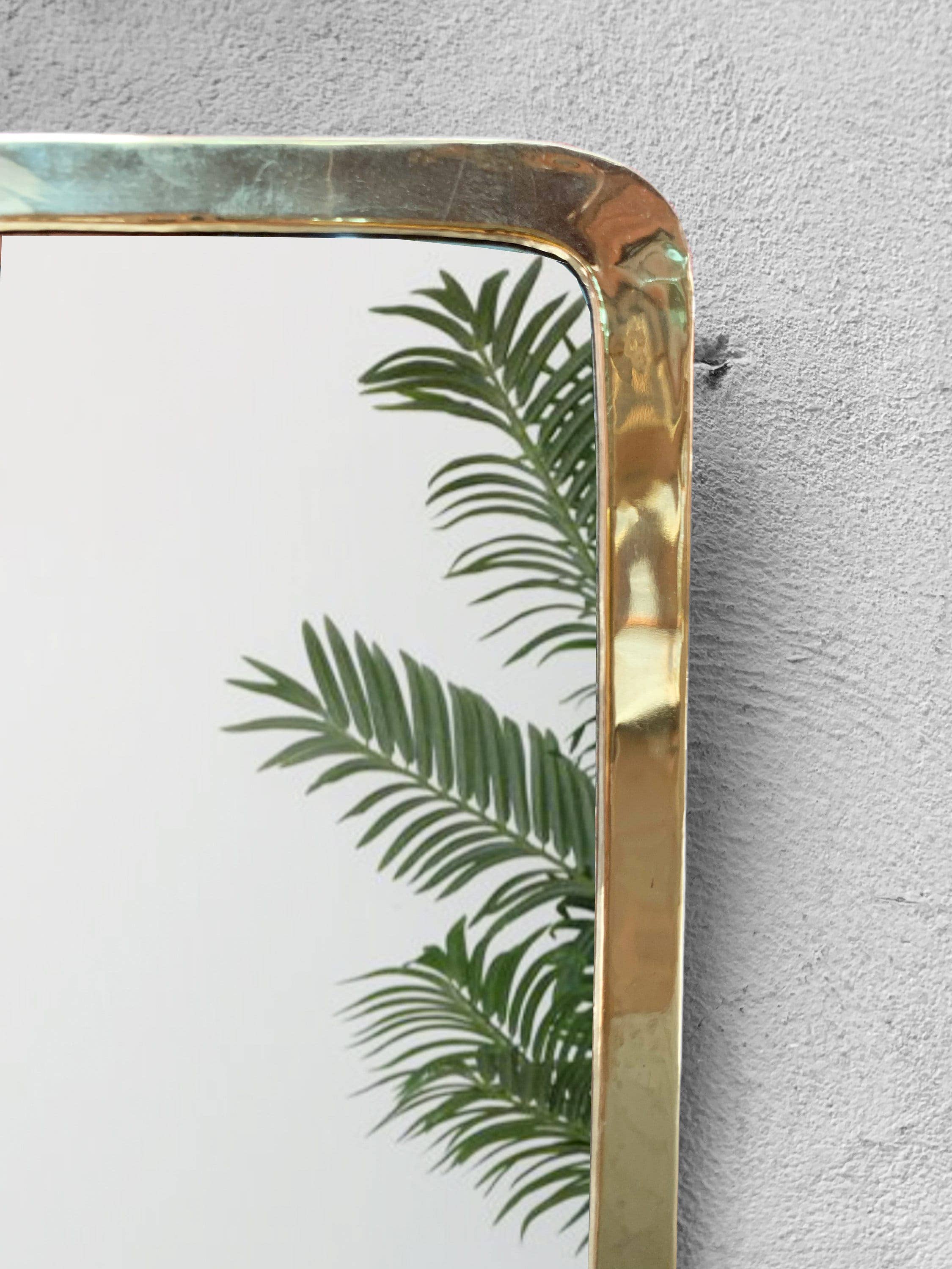 Palmeraies - Wholesale Wall Mirror - Handmade Rectangle Mirrors - Gold Brass Frame Mirror3