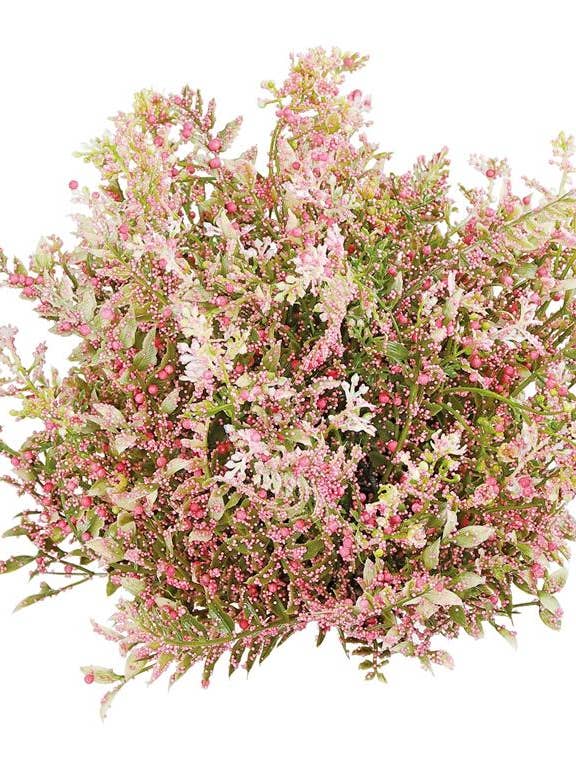 Mixed Fern, Ruscus, Tiny Berries, Half Dome, TT Gr/Pink for wholesale by Select Artificials, Inc.