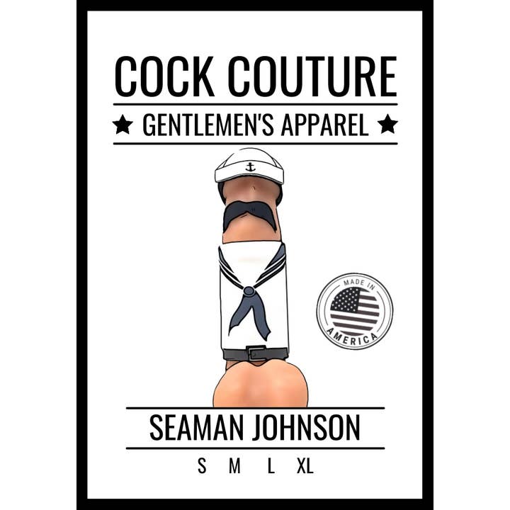 Cock Couture - Vendita all'ingrosso Regalo divertente/originale - Costume da pene Seaman Johnson