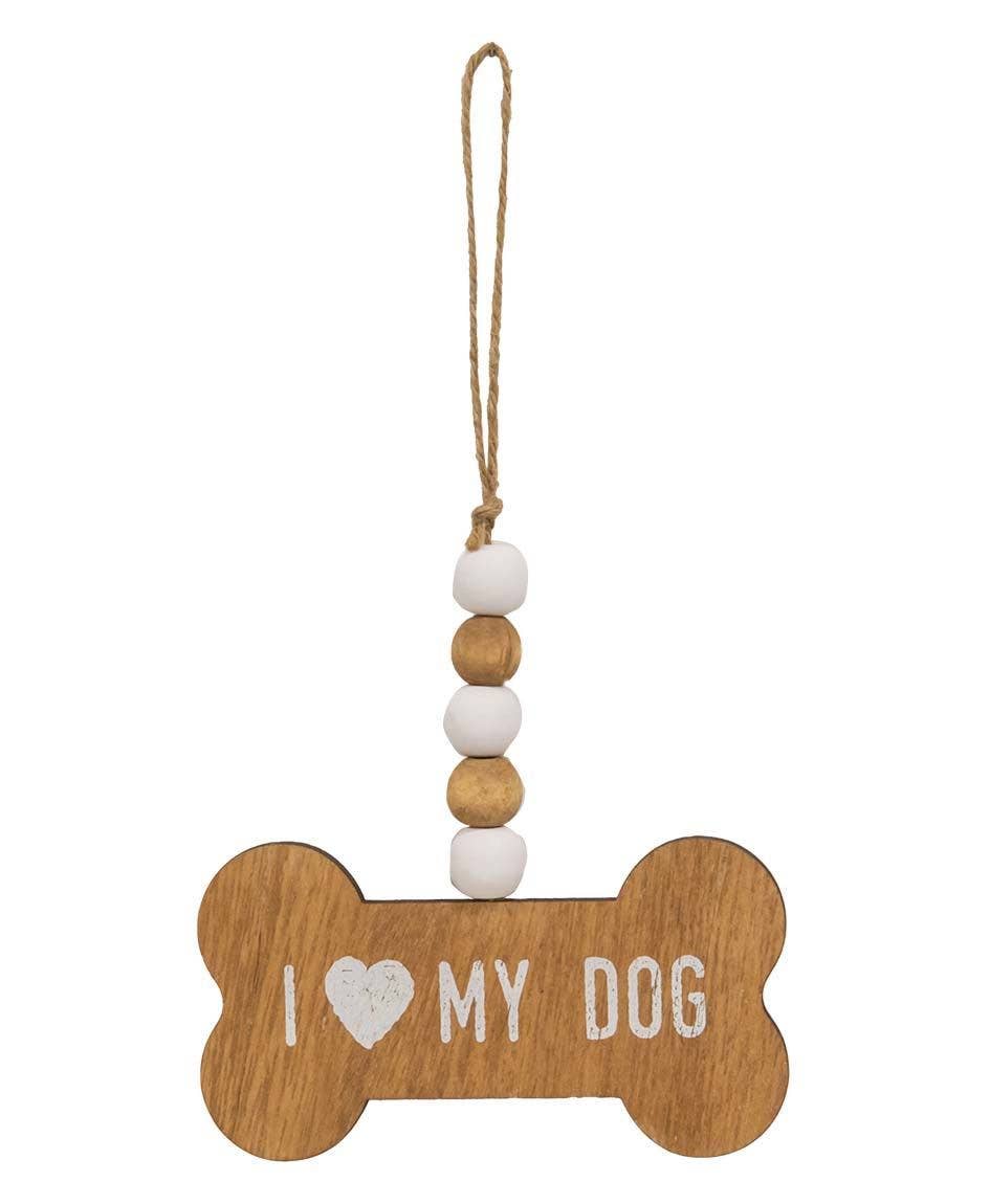 Col House Designs - Wholesale Ornament Set - Dog Mom Beaded Dog Bone Ornament, 3 Assorted5