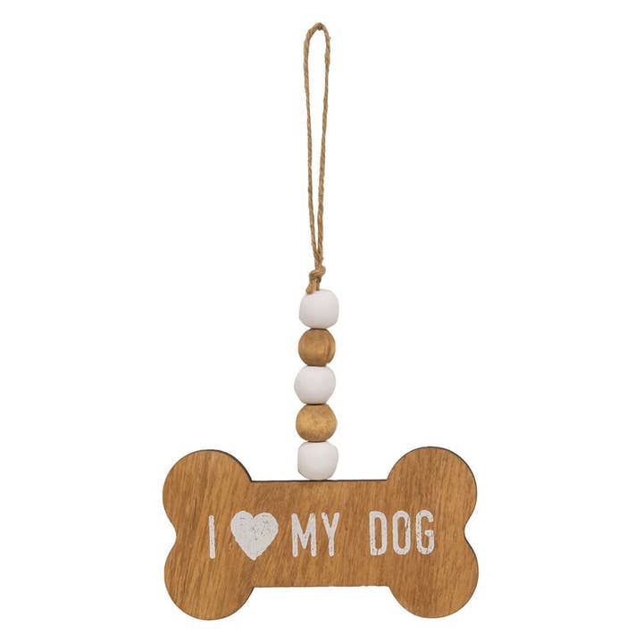 Col House Designs - Wholesale Ornament Set - Dog Mom Beaded Dog Bone Ornament, 3 Assorted5