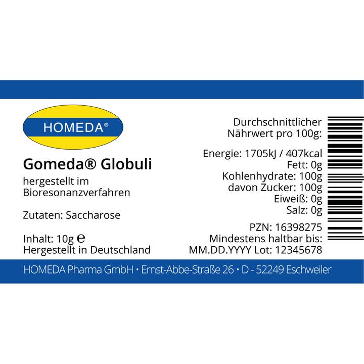 WOLFGARTEN+ - Vendita all'ingrosso Vitamine/integratori orali - Globuli Homeda Gomeda®4