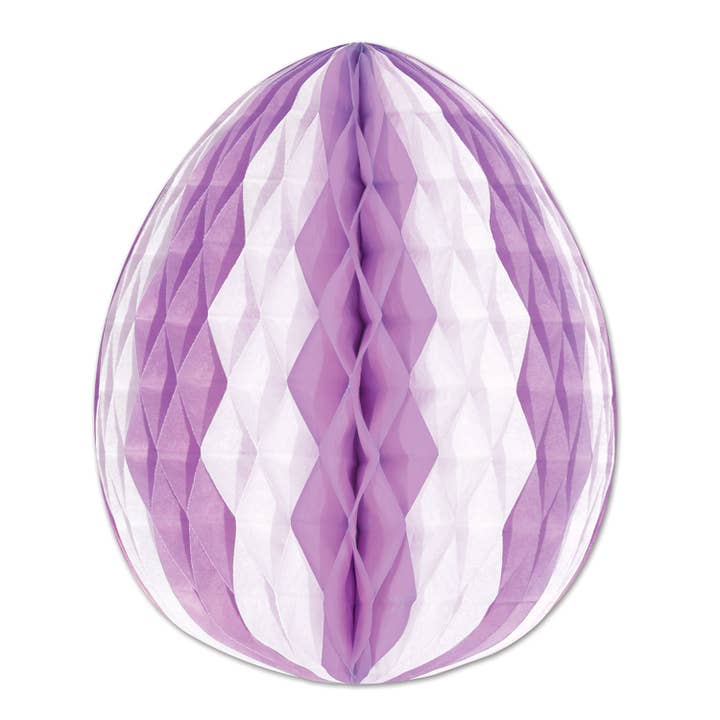 Beistle - Wholesale Decal – Party decorations - Tissue Eggs, Assorted Colors, Purple, Pink or Yellow, 11 ½"6