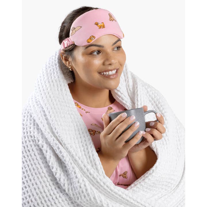 PINK LUXE BAMBOO JERSEY CAVOODLES SLEEP MASK for wholesale on Faire4