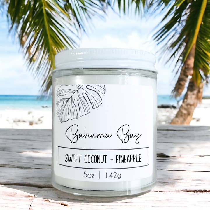 Bahama Bay Wood Wick Candle - Sweet and Fruity for wholesale by ShoreItUp