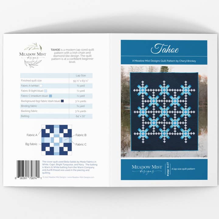 Tahoe - Printed Pattern for wholesale by Meadow Mist Designs