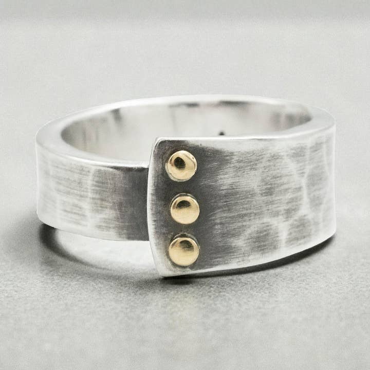 Industrial Rivet Band for wholesale by J + I Jewelry