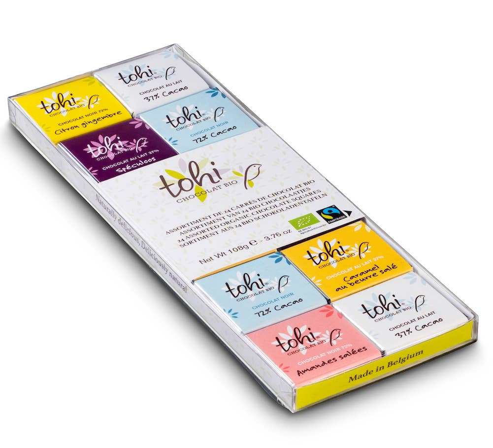Tohi - Wholesale Chocolate Bar - Assortment Of 24 Chocolate Squares - 6 Flavours **1