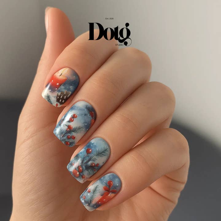 Design on The Go Studio - Wholesale Nail art/decal - Frosted Eve Nail Wraps Christmas DIY Manicure & Pedicure3