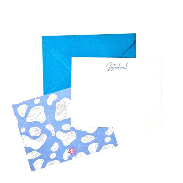Sisterhood Papirsæt :: Blå & Hvid for engroshandel hos Effie's Paper