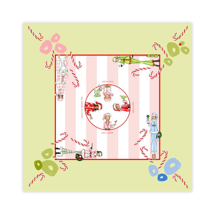 Christmas Mahjong Mat for wholesale by Brittany Fuson