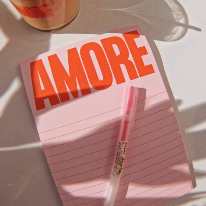 NAVUCKO - Venta al por mayor Libretas - Bloc de notas AMORE, DIN A5 – Rosa/Rojo1