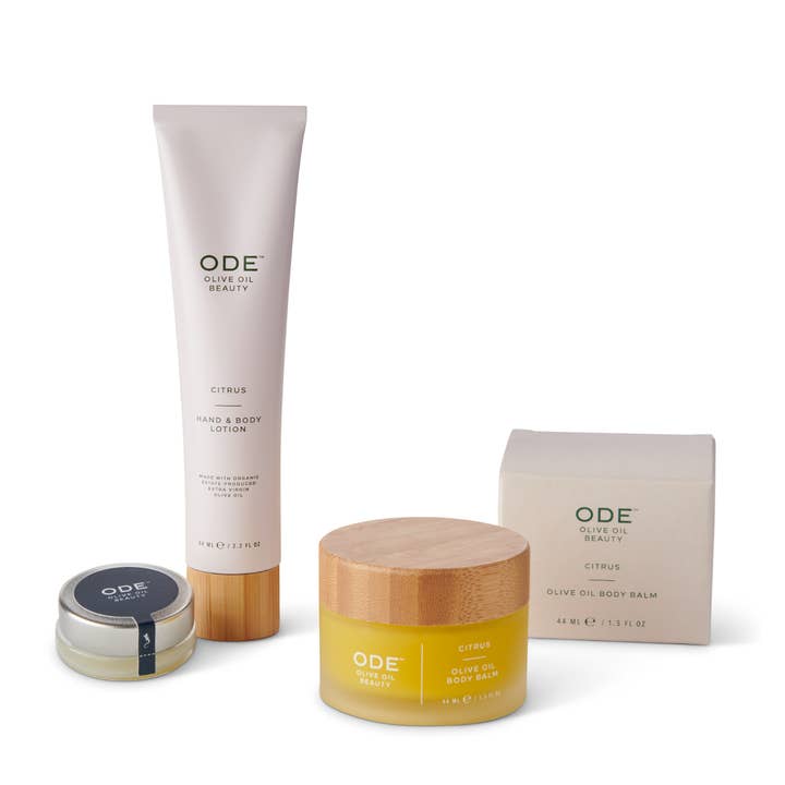McEvoy Ranch - Wholesale Bath & Body Set - ODE Olive Oil Beauty - Beauty Bliss Gift Set - Citrus
