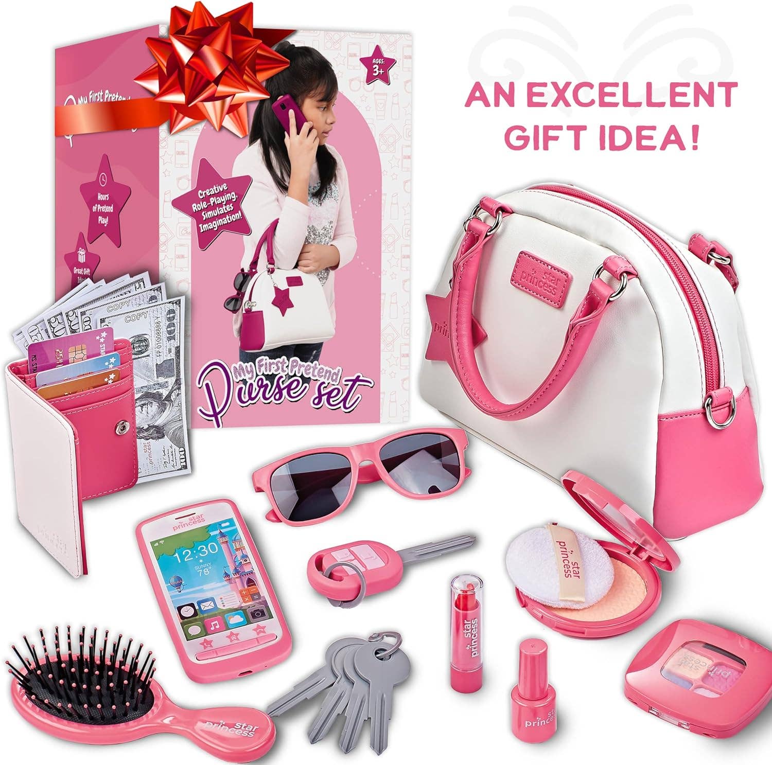 Stargo Brands Llc - Vendita all'ingrosso Set di giocattoli - Bambini - Set deluxe di borsa da gioco con accessori - Edizione rosa5