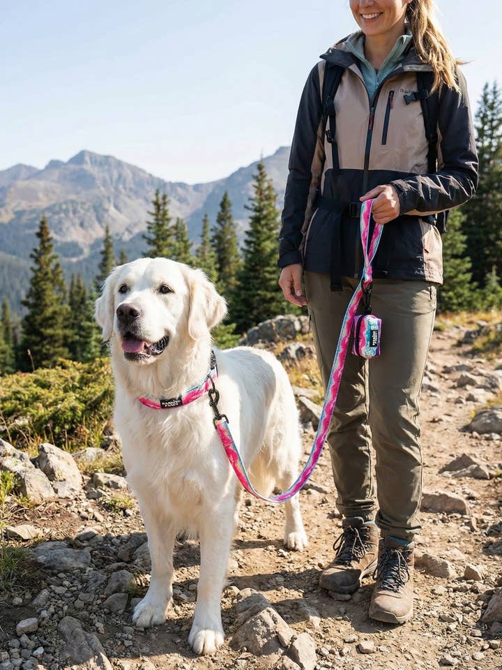 Mountainscape Clip-On Poop Bag Dispenser - Pink for wholesale by Barking Fancy