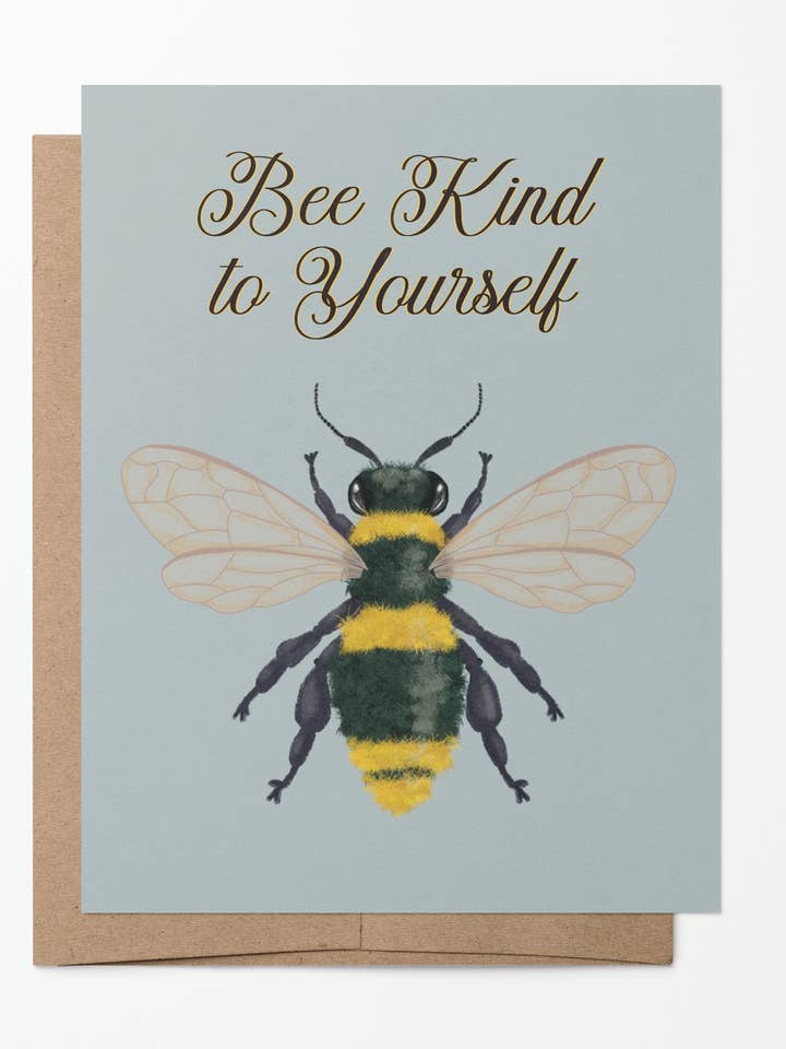 Soyez gentil avec vous-même Carte | A2 Vierge pour la vente par Lucid Moon Studio, LLC