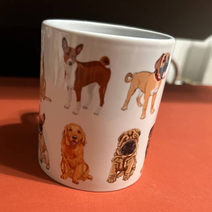 Tasse Dog Lovers, Fur Mom, Dog Dad pour la vente par Seven77nine