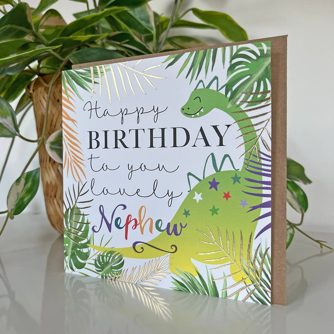 Michelle Fiedler Design – wholesale Birthday card – Dino Nephew Birthday1