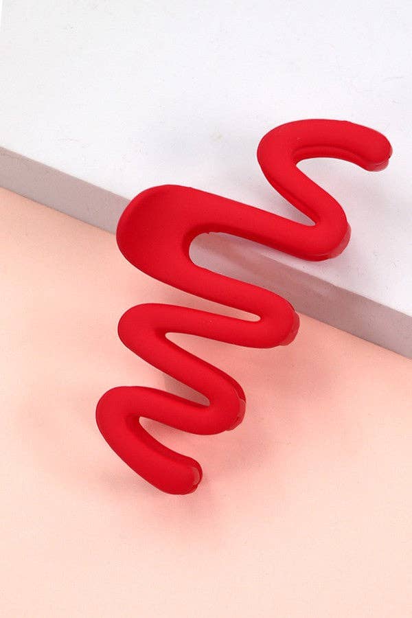 JOSSLYN by wall to wall – Clips para cabelo - Mulher por atacado – CLIPS DE GARRA PARA CABELO FOSCO ZIGUEZAGUE | 40H6236