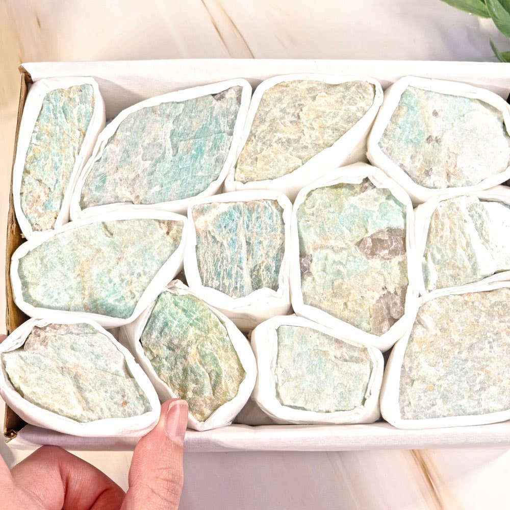 Natures Artifacts Inc - Wholesale Spiritual Stone/Crystal - Amazonite Flat - Amazonite Crystal6