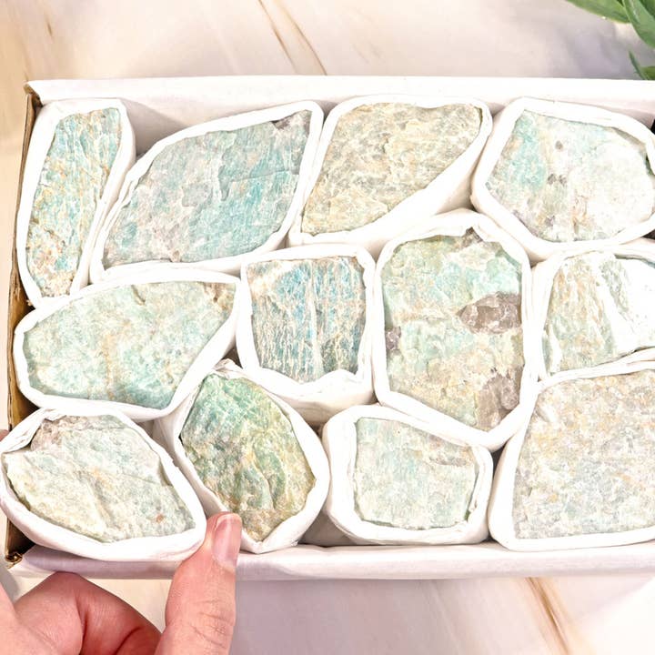 Natures Artifacts Inc - Wholesale Spiritual Stone/Crystal - Amazonite Flat - Amazonite Crystal6