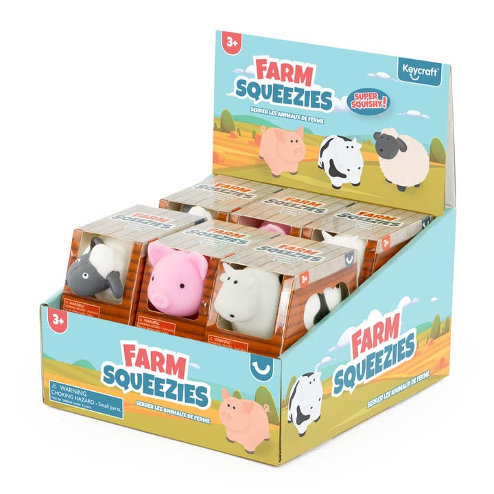 Keycraft - Wholesale Squishy Toy - Kids & Baby - Keycraft Farm Squeezies Sensory Toy