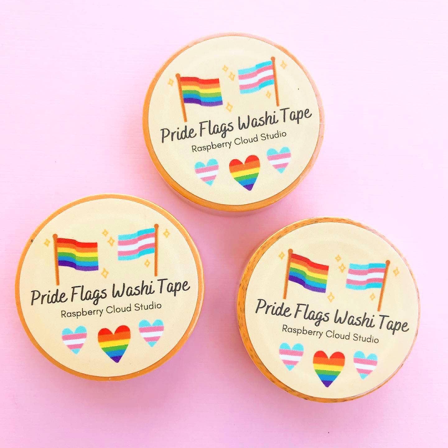 Raspberry Cloud Studio - Wholesale Washi Tape - LGBT Pride Flags Washi Tape1