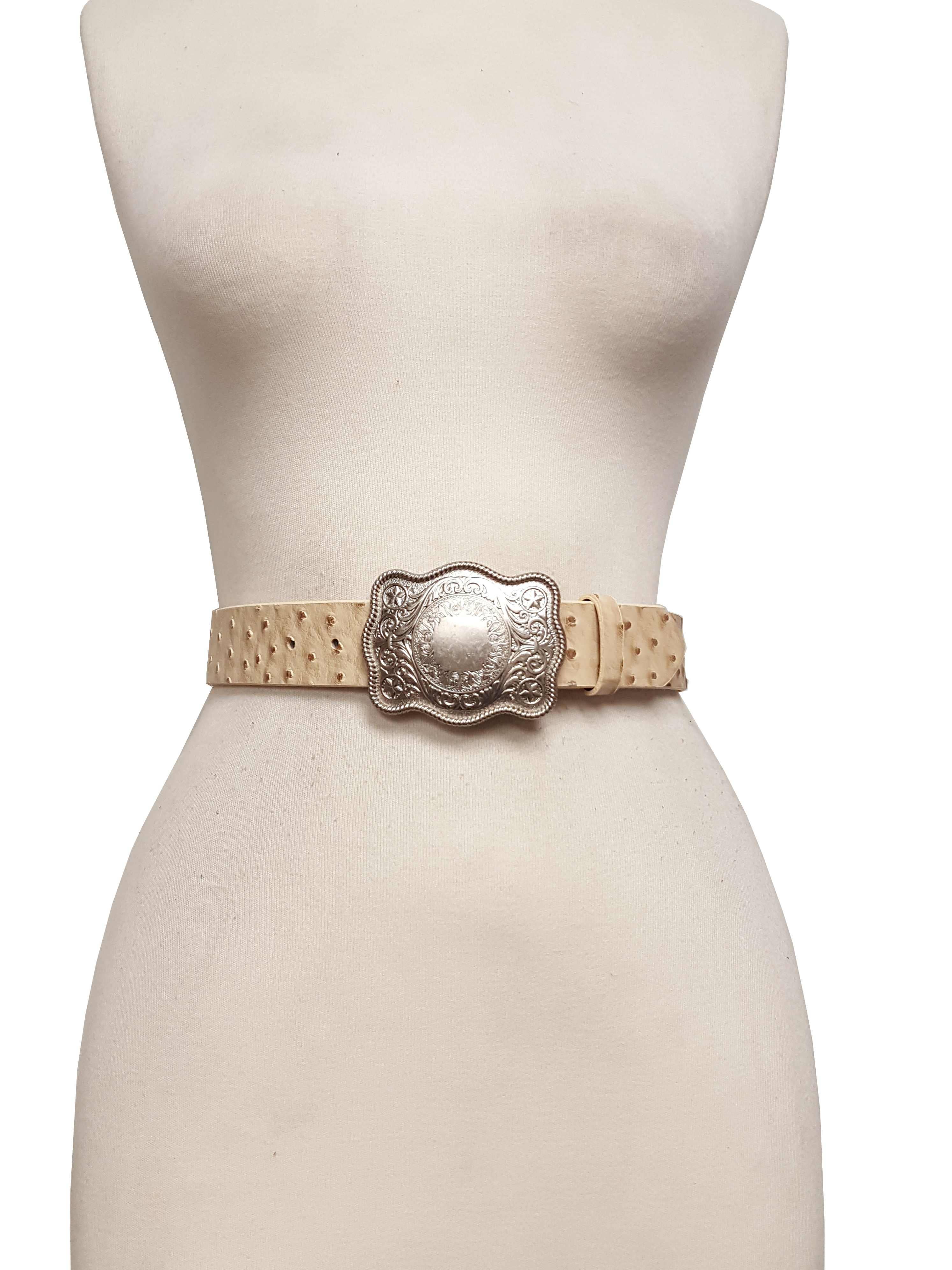 Axesoria West – wholesale Bälte - Dam – Västerländskt inspirerat spänne med strutstryckt bälte4