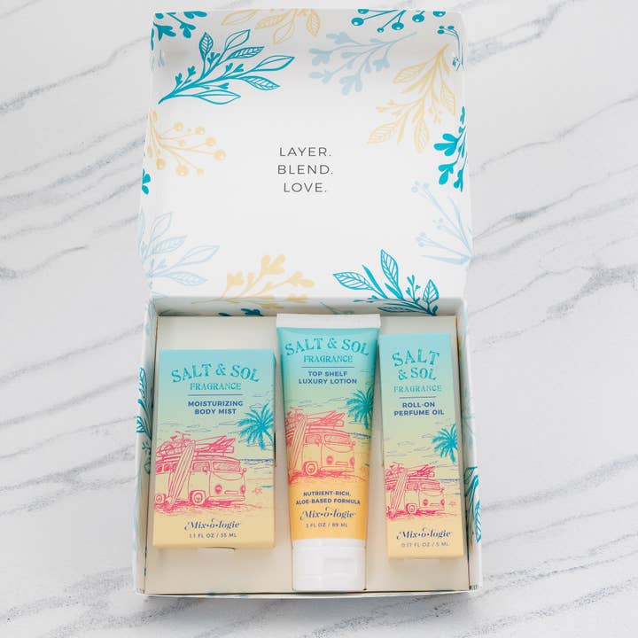 Mixologie - Wholesale Bath & Body Set - Women's Gift Set Trio Box (Choose Scent)20