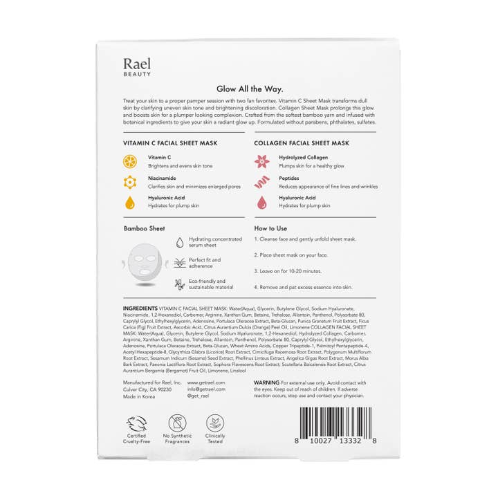 Rael - Wholesale Skincare Face Mask - Fan Favorites Mask Duo