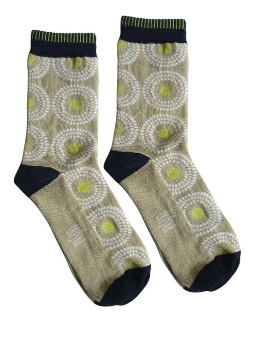 Olisha socks - Wholesale Socks - Unisex - Ife Pale olive - Organic Cotton Socks