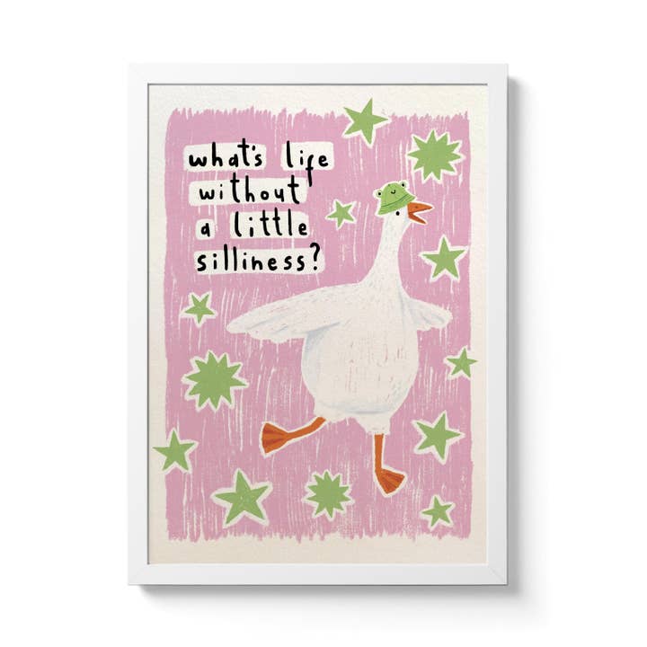 Silliness Goose by Abbie Rosie for wholesale by National Park Print Shop