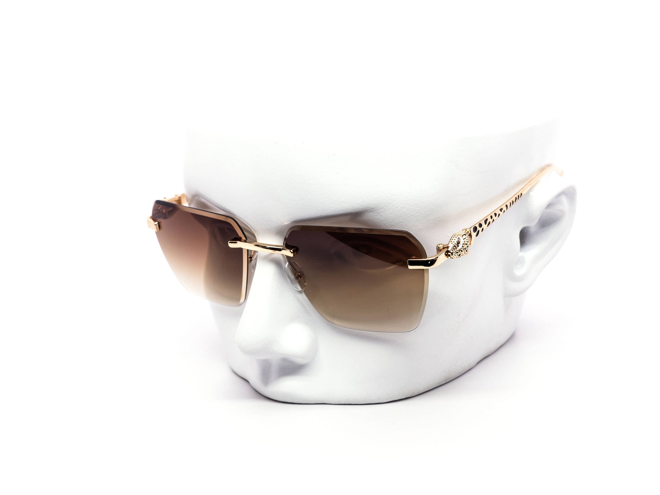 Still Friday - Wholesale Sunglasses - Unisex - Luxury Hexagon Gradient Rimless Sunglasses4