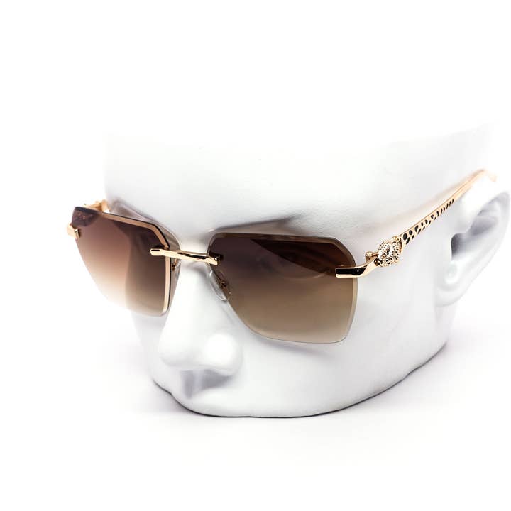 Still Friday - Wholesale Sunglasses - Unisex - Luxury Hexagon Gradient Rimless Sunglasses4