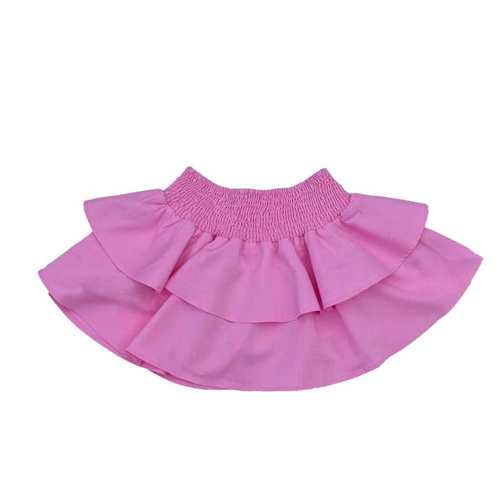 Skort in chambray blu A19 per la vendita all'ingrosso da parte di Little Olin