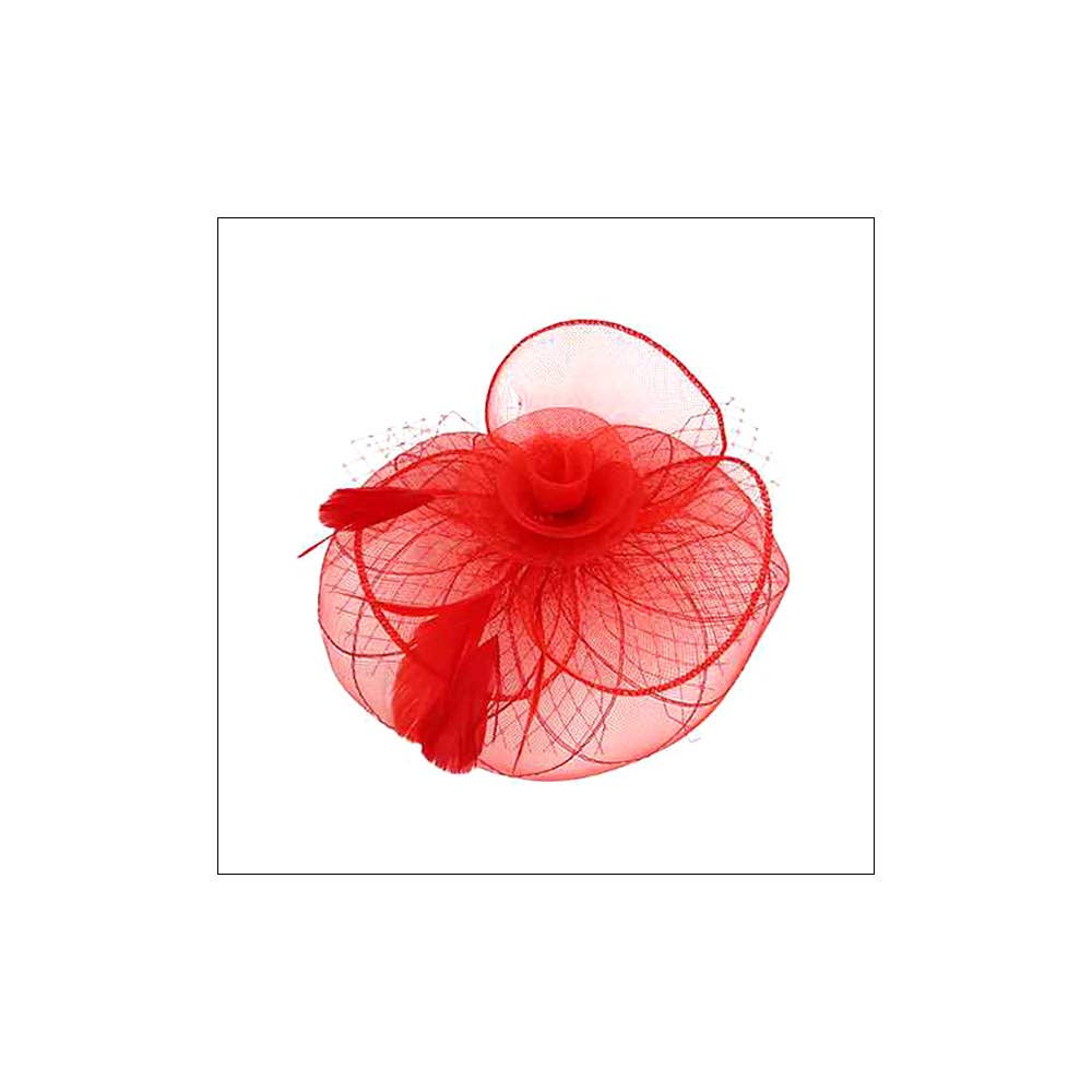 Sensibling Corp. - Vente Chapeau bibi – femme - Fascinateur / Bandeau en maille de plumes et fleurs11