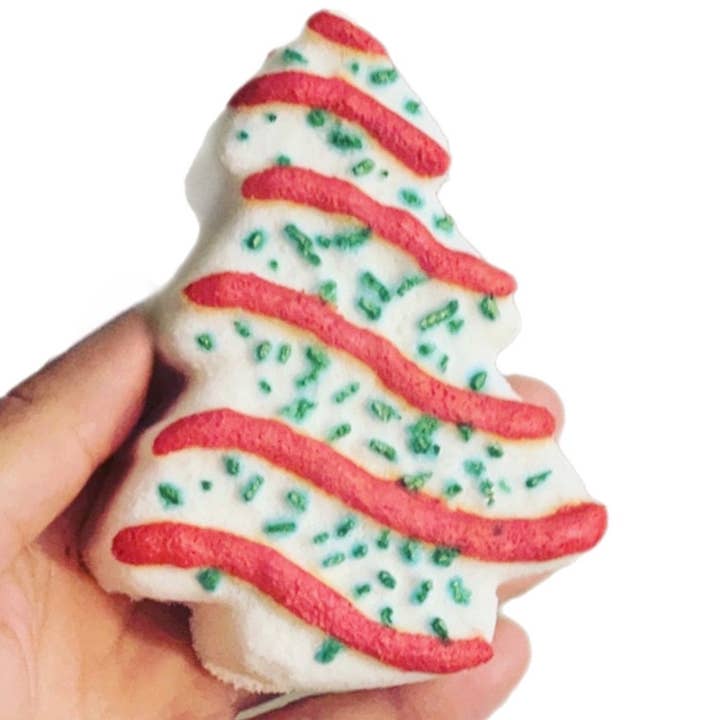 Christmas Cake Bath Bomb for wholesale by Beauty By PharmD