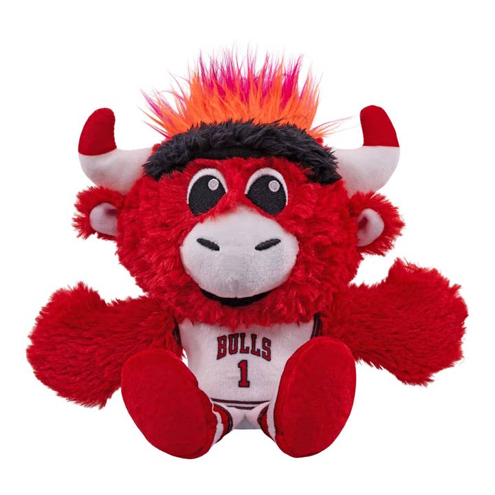 Uncanny Brands - Vente Peluche – enfant et bébé - Peluches assis Kuricha Mascotte Benny des Chicago Bulls par Bleacher Creatures
