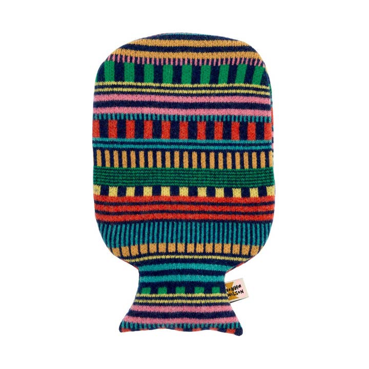 Donna Wilson – Großhandel Wärme-/Kältekompresse – Mehrfarbige Wärmflasche mit Streifen - neue Farbvariante0